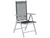 Conjunto de 6 sillas de jardín negras en aluminio CATANIA_705113
