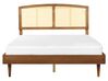 LED postel 160 x 200 cm ze světlého dřeva VARZY_899903
