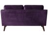 Elegantná fialová čalúnená pohovka pre 2 LOKKA_705457