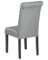 Set of 2 Fabric Dining Chairs Grey VELVA_781858