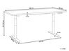 Schreibtisch grau / weiß 180 x 80 cm elektrisch höhenverstellbar DESTINAS_899608