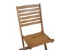 Gartenmöbel Set mit Sonnenschirm (12 Optionen) Akazienholz hellbraun 6-Sitzer TOLVE_863822