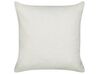 Set of 2 Boucle Cushions 45 x 45 cm White LEUZEA_903295