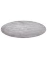 Round Viscose Area Rug ⌀ 140 cm Light Grey GESI II_793480
