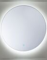 Okrągłe lustro ścienne LED ø 60 cm srebrne CALLAC_780749