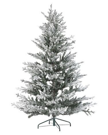 Künstlicher Weihnachtsbaum schneebedeckt 180 cm weiß BRISCO