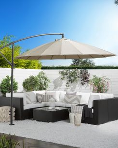 Riippuva aurinkovarjo hiekanruskea ⌀ 268 cm CALABRIA II