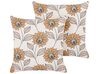 Set of 2 Cushions Floral Pattern 45 x 45 cm Multicolour TUBEROSE_857804
