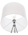 Tripod Floor Lamp White with Silver VISTULA_706178
