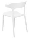 Sada 8 jídelních židlí bílé GUBBIO_853007