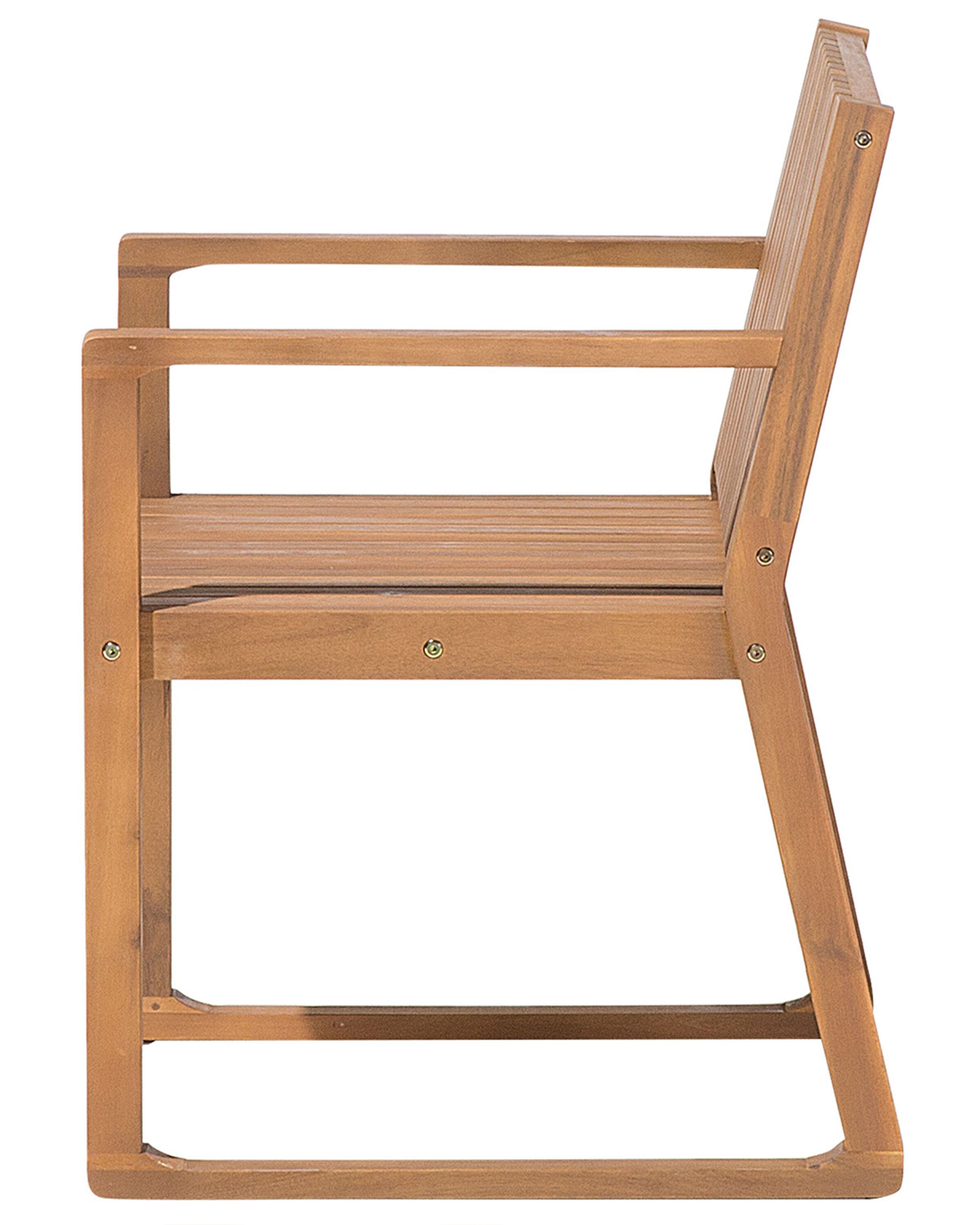 Acacia Wood Garden Dining Chair SASSARI Beliani.co.uk