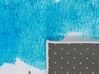 Vloerkleed polyester blauw/grijs 160 x 230 cm BOZAT_755362