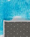 Teppich blau-grau 160 x 230 cm Flecken-Motiv Kurzflor BOZAT_755362