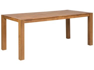 Stół do jadalni dębowy 180 x 85 cm jasne drewno NATURA