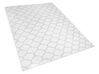 Obojstranný vonkajší koberec 140 x 200 cm sivá/biela AKSU_805116