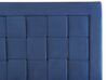 Cama con somier de terciopelo azul marino 140 x 200 cm LIMOUX_867250