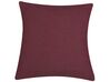 Set of 2 Cushions Striped 43 x 43 cm Red CAMPANULA_801666