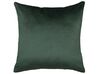 Set of 2 Velvet Cushions 45 x 45 cm Emerald Green HONEYWORT_769079