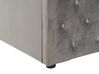 Polsterbett Samtstoff grau mit Bettkasten hochklappbar 180 x 200 cm AMIENS_791283