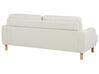 Conjunto de sofás com 4 lugares em tecido branco creme TUVE_911616