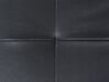 Moderná rohová pohovka z umelej kože čierna NORREA_718346