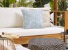 Set of 2 Outdoor Cushions Geometric Pattern 45 x 45 cm Grey and Blue VEGGIO_776341