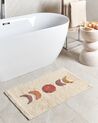 Tappetino per bagno cotone beige 50 x 80 cm ESME_905536