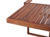 Akáciový balkónový závesný stôl 60 x 40 cm tmavý drevený UDINE_810120
