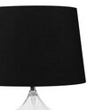 Lampe de table en verre transparente / noire 45 cm OSUM_726607