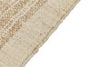 Teppich Jute sandbeige 80 x 150 cm geometrisches Muster Kurzflor ORTAOBA_847745