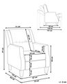 Fabric Recliner Chair Beige EGERSUND_896482