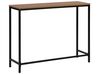 Tavolino consolle legno scuro/nero 100 x 30 cm TULIA_757507