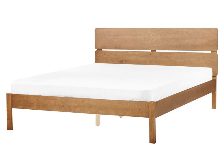 Dřevěná postel 160 x 200 cm ze světlého dřeva BOISSET_899807