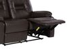 Faux Leather Manual Recliner Living Room Set Brown BERGEN_681663