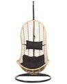 PE Rattan Hanging Chair with Stand Natural PINETO_763835