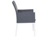 Set di tavolo e 6 sedie da giardino in alluminio grigio BACOLI_679187