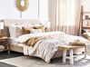 Fabric EU Super King Size Bed Beige LA ROCHELLE_850793
