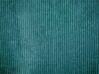 Conjunto de 2 cojines de pana verde azulado 43 x 43 cm ZINNIA_855273
