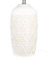 Lámpara de mesa de cerámica beige crema/negro 56 cm TELIRE_849253