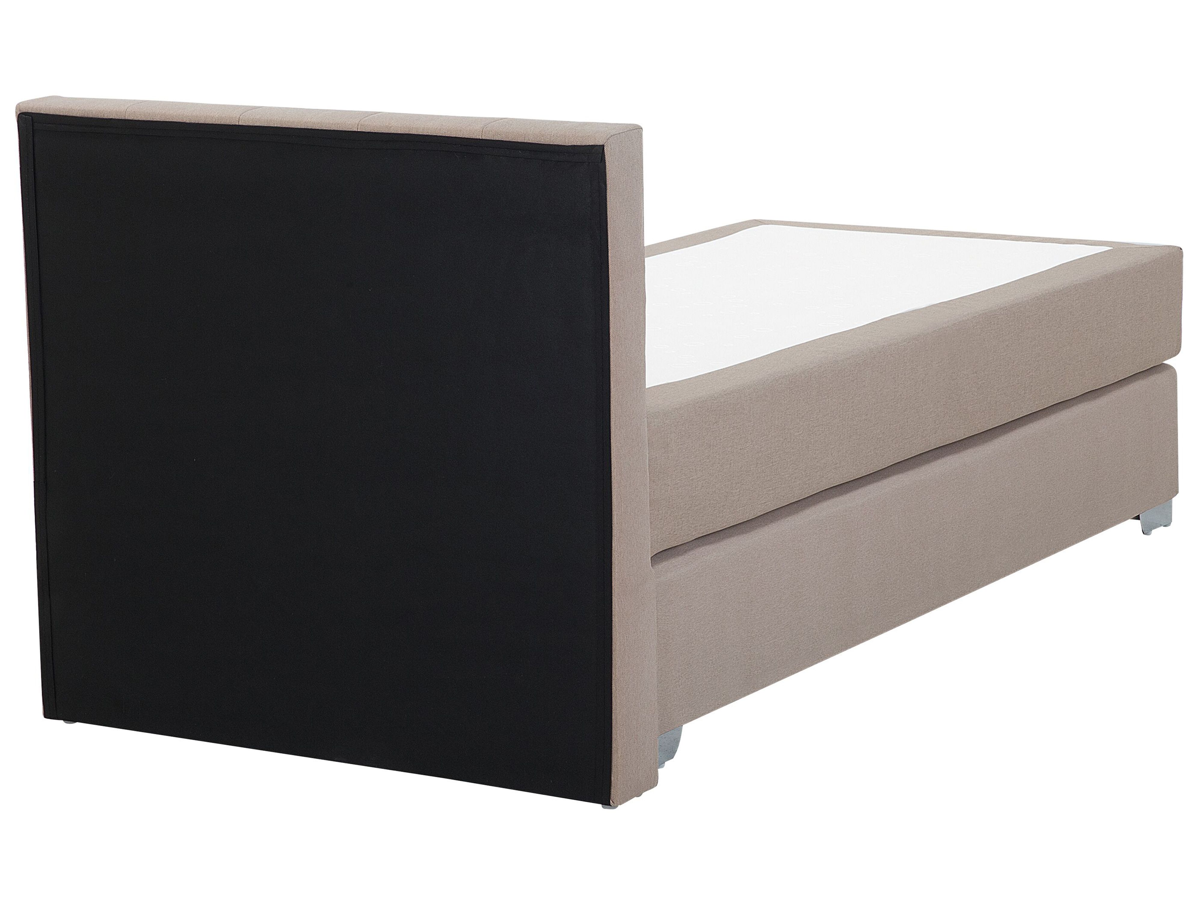 Boxspring stof beige 90 x 200 cm ADMIRAL | Gratis Levering
