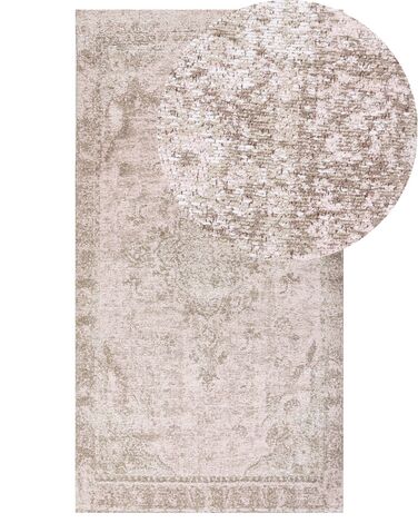 Bavlnený koberec 80 x 150 cm ružový MATARIM