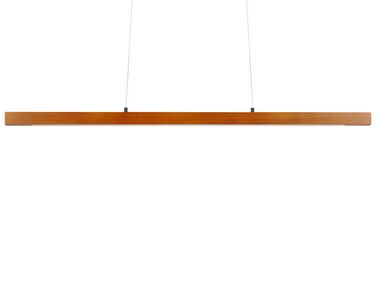 Lampe suspension en bois sombre à LED STEWARTS