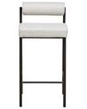 Set of 2 Fabric Bar Chairs Light Grey AMAYA_885349