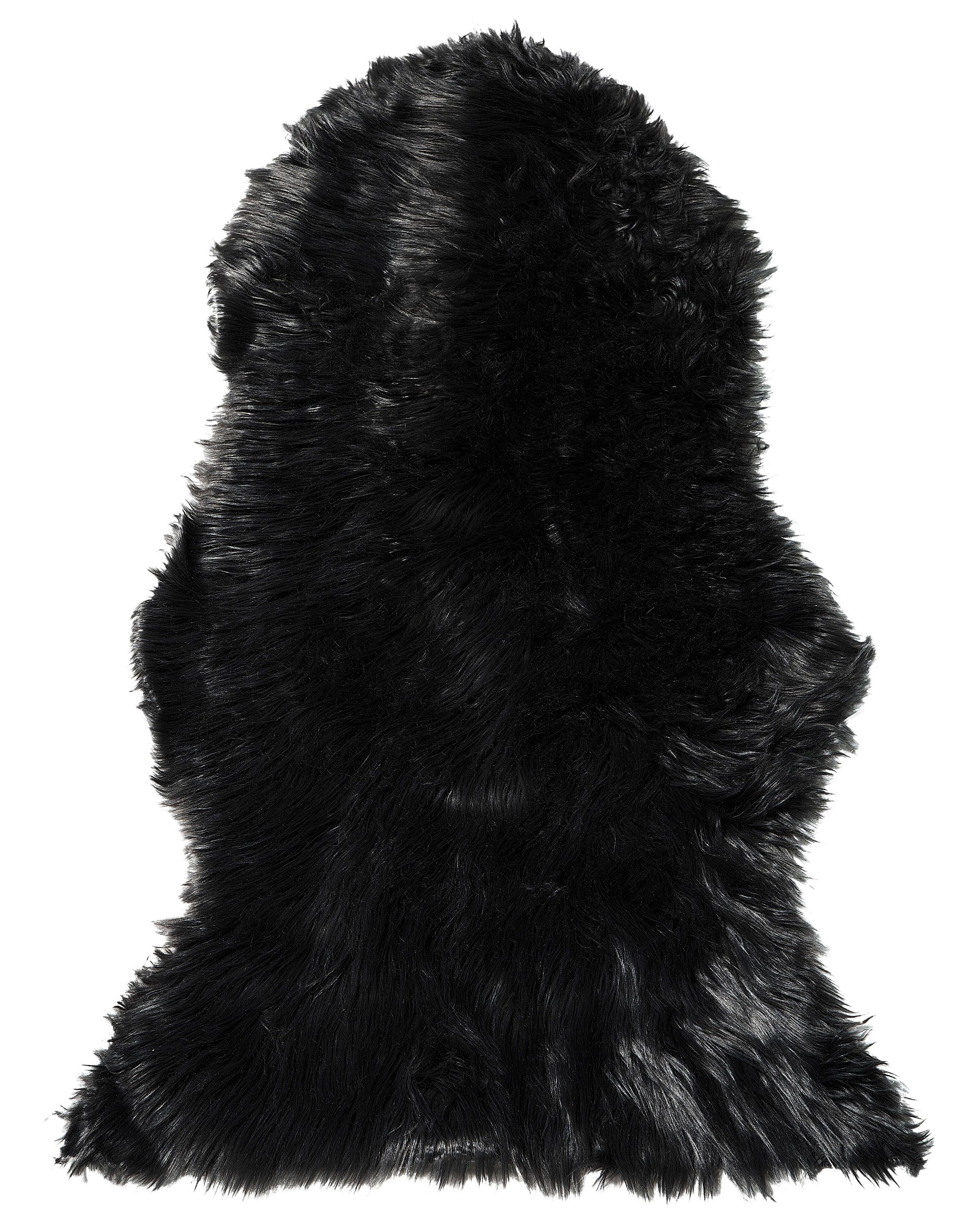 Pelle sintetica di pecora colore nero MUNGO Pelle sintetica di pecora colore nero MUNGO