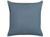 Set of 2 Velvet Cushions Geometric Pattern 45 x 45 cm Dark Blue SESELI_838229