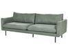 5-seters sofagruppe med fotskammel i grønt stoff VINTERBRO_906790