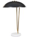 Metal Table Lamp Black and Gold DANTO _866962