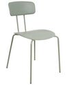 Set of 2 Dining Chairs Light Green SIBLEY_905667