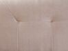Cama continental de terciopelo beige/rosa pastel 160 x 200 cm MARQUISE_796778
