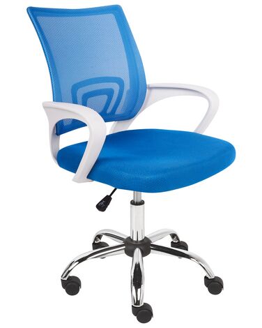 Swivel Office Chair Blue SOLID